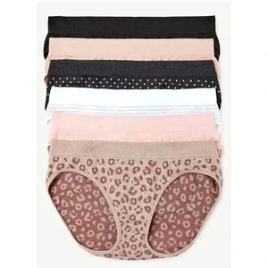 Joyspun Women's Seamless Bikini Panties 6 Pair New